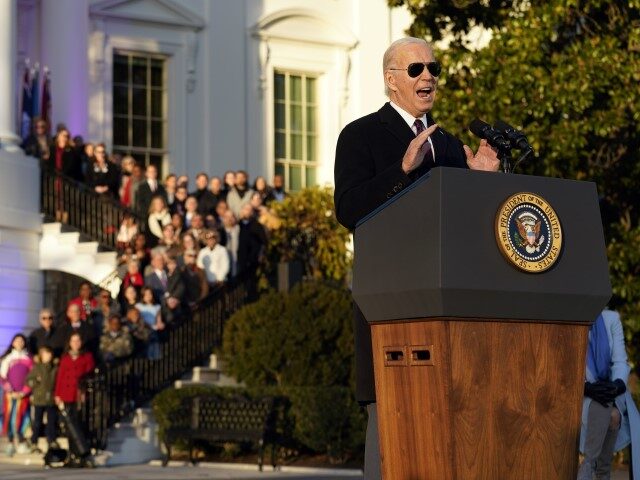 President Joe Biden speaks during a bill signing ceremony for the Respect for Marriage Act