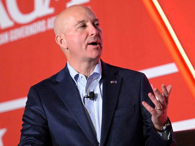 Nebraska Gov. Pete Ricketts takes part in a panel discussion during a Republican Governors