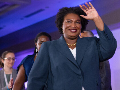 Stacey Abrams, Democratic gubernatorial candidate for Georgia, departs after speaking during an election night rally in Atlanta, Georgia, US, on Tuesday, Nov. 8, 2022. Abrams conceded to Governor Brian Kemp on Tuesday in a rematch of their 2018 race, reported the Associated Press. Photographer: Photographer: Dustin Chambers/Bloomberg via Getty Images