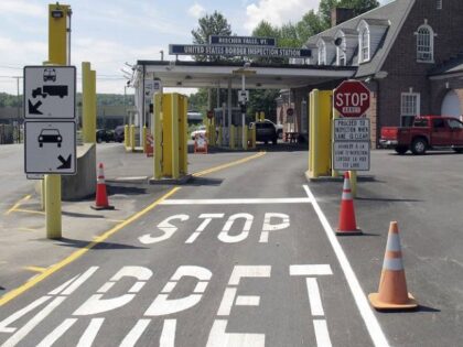 This Aug. 2, 2017 photo shows the U.S. border crossing post at the Canadian border between Vermont and Quebec, Canada, at Beecher Falls, Vt. U.S. Customs and Border Protection is offering financial incentives for people willing to work at 21 remote, hard-to-fill border crossings across the country, including Beecher Falls. …