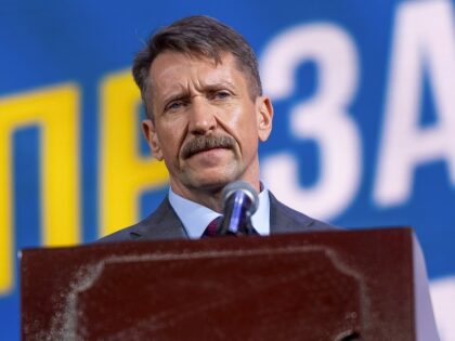 In this handout photo released by Press Service of Liberal Democratic Party of Russia, Viktor Bout, who was swapped for WNBA star Brittney Griner last week and who joined Russia's Liberal Democratic Party, addresses the party congress in Moscow, Russia, Monday, Dec. 12, 2022. (Aleksandr Sivov, Press Service of Liberal …