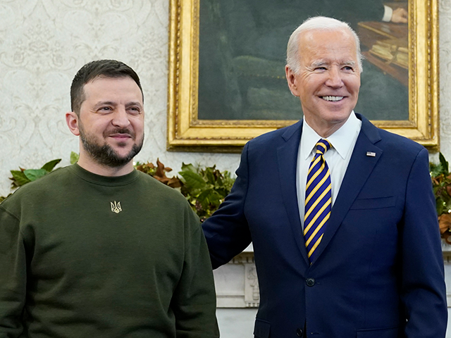 President Joe Biden meets with Ukrainian President Volodymyr Zelenskyy in the Oval Office