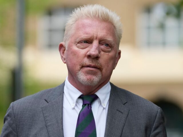 Former tennis player Boris Becker arrives at Southwark Crown Court in London, Friday, Apri