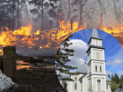 church fire finland