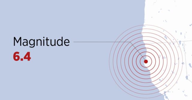 Magnitude 6.4 Earthquake Shakes Northern California Coast