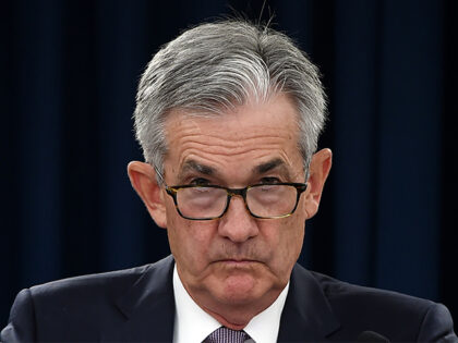 Federal Reserve Board Chairman Jerome Powell speaks at a news conference after a Federal Open Market Committee meeting on September 18, 2019, in Washington, DC. (Olivier Douliery/Getty Images)