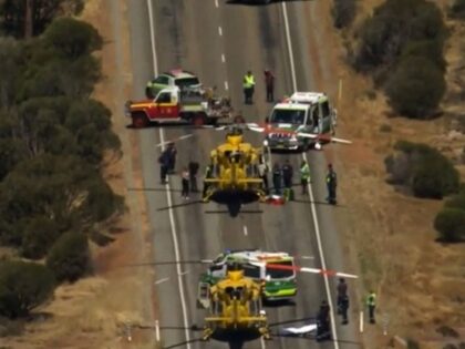 Three children were found alive Tuesday after a car crash killed their parents on a remote stretch of outback highway in Western Australia.