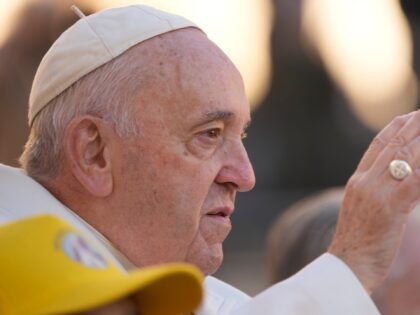 Pope Francis arrives for his weekly general audience in St. Peter's Square at The Vatican,