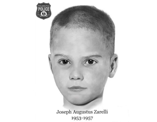 This artist's rendition released by the Philadelphia Police Department shows Joseph August