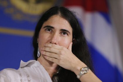 Cuban blogger Yoani Sanchez, seen here in a file photo from an event in Miami in April 2013