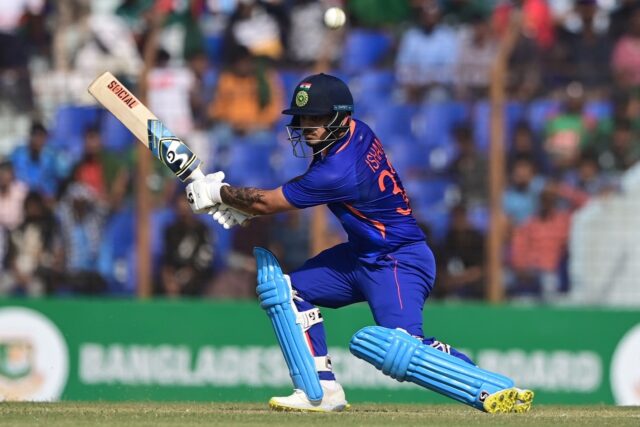 India's Ishan Kishan plays a shot during the third and final ODI in Chittagong on Saturday