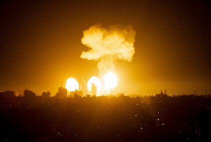 The Israeli air force has carried out overnight air strikes in the Gaza Strip