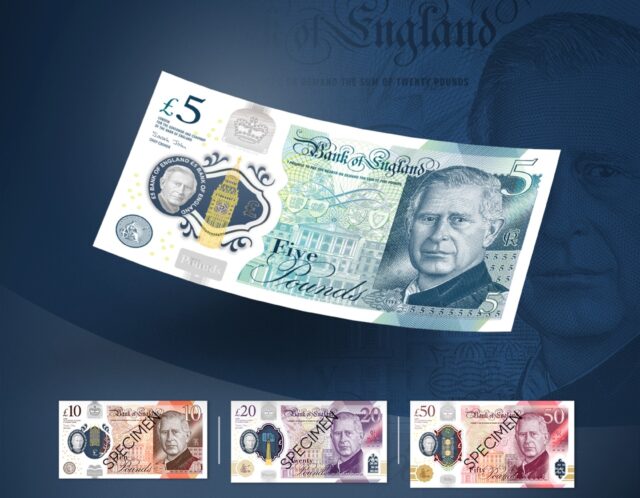 The first UK banknotes bearing the image of King Charles III will enter circulation by mid