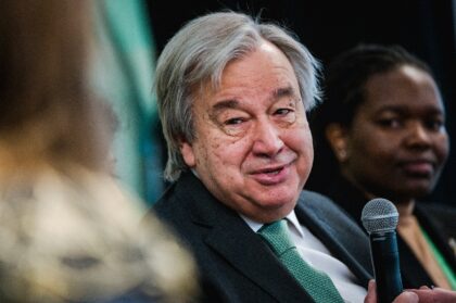 UN Secretary-General Antonio Guterres speaks during the UN Biodiversity Conference Youth Summit in Montreal, on December 6, 2022