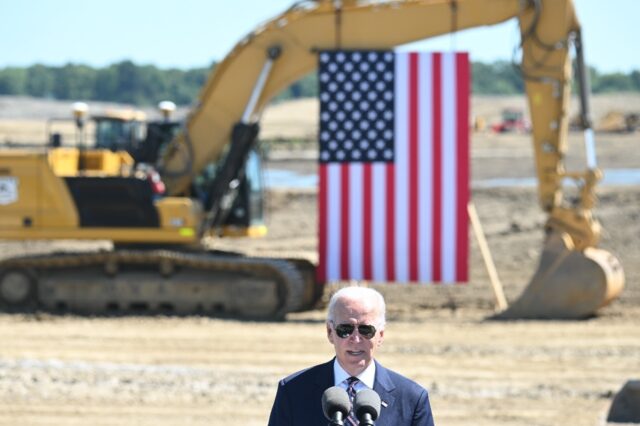 US President Joe Biden visited the site of a future Intel semiconductor plant in Ohio and