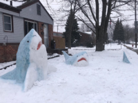 Frostbite: Michigan Art Teacher Goes Viral Making Shark Snow Sculptures