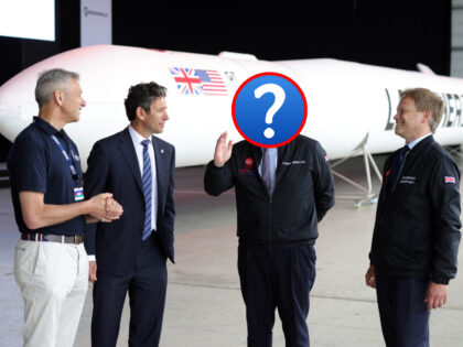 Hosted by Virgin Orbit CEO Dan Hart, UK Prime Minister Boris Johnson and Secretary of Transport Grant Shapps view LauncherOne at Spaceport Cornwall ahead of the 2021 G7 summit. Photo: Andrew Parsons/No. 10 Downing Street