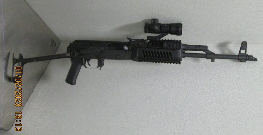 Border Patrol agents seize a 7.62 semi-automatic rifle from a foreign national who was smuggling migrants. (U.S. Border Patrol/Rio Grande Valley Sector)