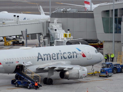 American Airlines planes sit on the tarmac at Terminal B at LaGuardia Airport in New York, Wednesday, Jan. 11, 2023. (AP Photo/Seth Wenig)