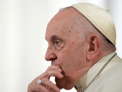 Pope Francis pauses during an interview with The Associated Press at The Vatican, Tuesday, Jan. 24, 2023. Francis acknowledged the Catholic Church still had a long way to go to deal with the problem, saying transparency was still lacking about how cases are resolved and that the church must speak …