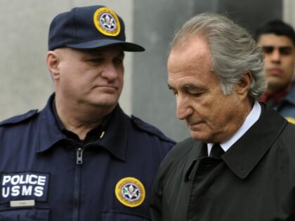 Disgraced Wall Street financier Bernard Madoff leaves US Federal Court after a hearing on