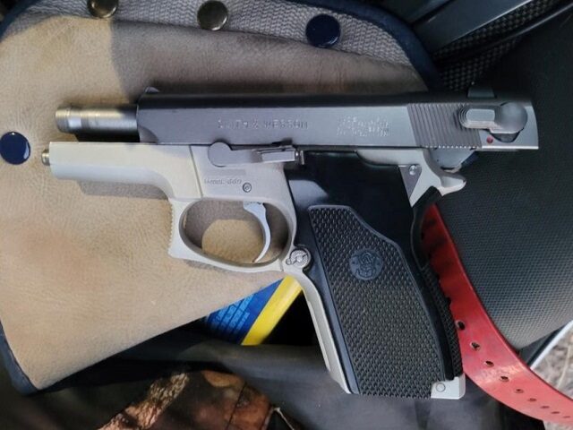 Ajo Station agents find a pistol under the seat of an alleged human smuggler. (U.S. Border