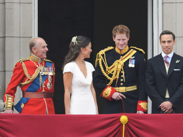 (L-R) Queen Elizabeth II, Prince Philip, Duke of Edinburgh, Pippa Middleton, Prince Harry