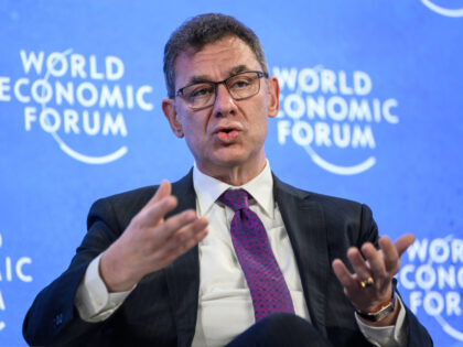 US pharmaceutical giant Pfizer CEO Albert Bourla gestures during a session at the World Economic Forum (WEF) annual meeting in Davos on May 25, 2022. - Pfizer said it would sell its patented drugs at a not-for-profit basis to the world's poorest countries, as part of a new initiative announced …