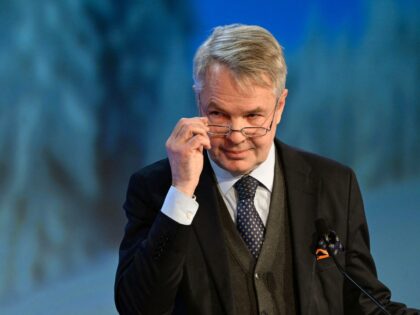 Finnish Foreign Minister Pekka Haavisto looks on during the annual Society and Defence Conference in Salen, Sweden on January 8, 2023. - - Sweden OUT (Photo by Henrik MONTGOMERY / TT News Agency / AFP) / Sweden OUT (Photo by HENRIK MONTGOMERY/TT News Agency/AFP via Getty Images)
