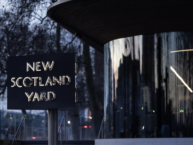 LONDON, ENGLAND - JANUARY 17: A general view of the exterior of New Scotland Yard on Janua