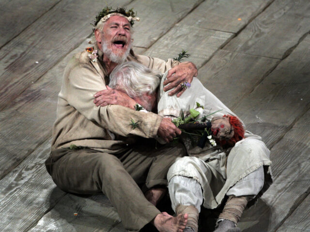 Royal Shakespeare Company production of King Lear at Royce Hall. Sir Ian McKellen as King
