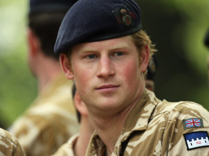 WINDSOR, UNITED KINGDOM - MAY 05: Britain's Prince Harry arrives with the HCR Battlegroup at Holy Trinity Church to receive a medal for his service in Afghanistan on May 5, 2008 in Windsor, England. (Photo by Dan Kitwood/Getty Images)