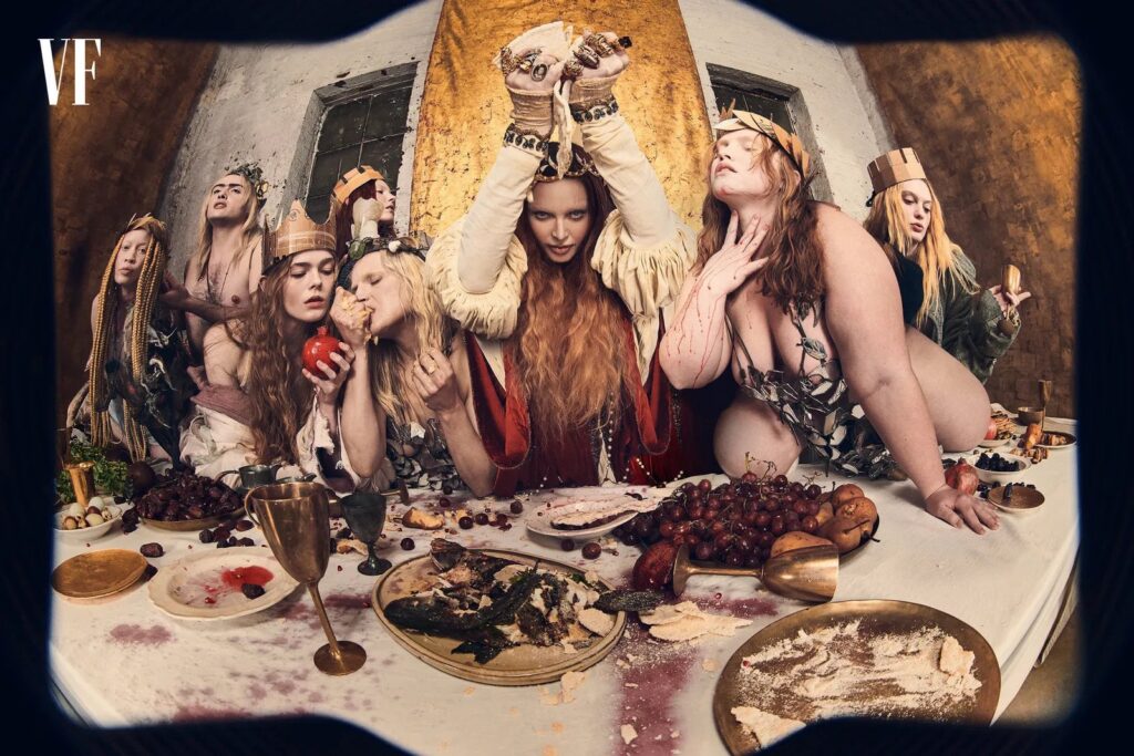 Madonna as Jesus Christ at Last Supper in Vanity Fair