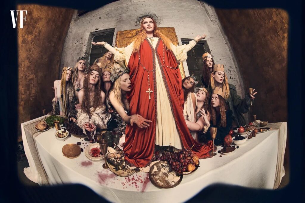 Madonna as Jesus Christ in Vanity Fair.