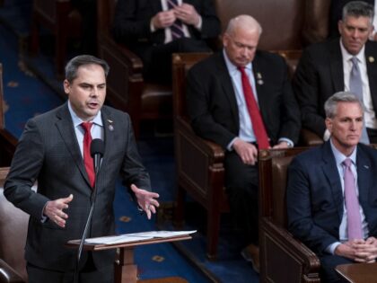 Representative Mike Garcia, a Republican from California, nominates Representative Kevin McCarthy, a Republican from California, for Speaker of the House during a meeting of the 118th Congress in the House Chamber at the US Capitol in Washington, DC, US, on Friday, Jan. 6, 2023. The emerging deal McCarthy is discussing …