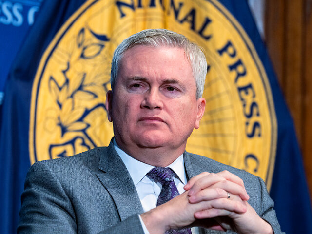 UNITED STATES - JANUARY 26: Rep. James Comer, R-Ky., chairman of the House Oversight Committee, is interviewed during a National Press Club Headliners Newsmaker program about the committees agenda on Monday, January 30, 2023. (Tom Williams/CQ-Roll Call, Inc via Getty Images)