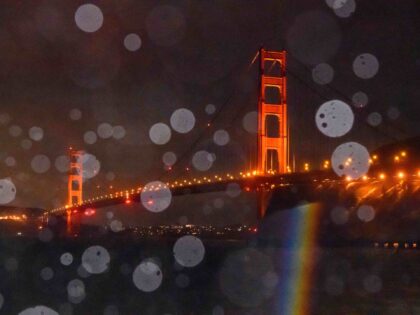 San Francisco in the rain (Josh Edelson / AFP / Getty)