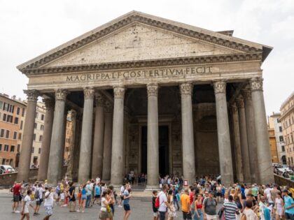 Rome Exteriors And Landmarks - 2022 ROME, ITALY - SEPTEMBER 21: General view of The Pantheon in Rome, Italy on September 21, 2022 in Rome, Italy. (RBL/Bauer-Griffin/GC Images)