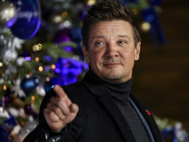 Jeremy Renner poses for photographers upon arrival at the UK Fan Screening of the film "Ha