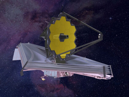 FILE - This 2015 artist's rendering provided by Northrop Grumman via NASA shows the James Webb Space Telescope. The telescope is designed to peer back so far that scientists will get a glimpse of the dawn of the universe about 13.7 billion years ago and zoom in on closer cosmic …