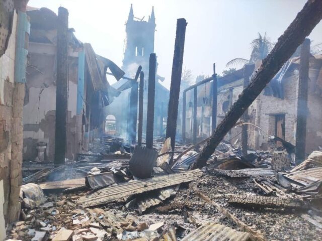 ROME — The Burmese army torched a historic Catholic church in the Archdiocese of Mandala