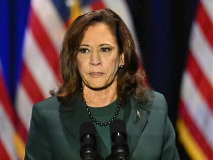 TALLAHASSEE, USA - JANUARY 22: U.S Vice President Kamala Harris delivers remarks for the 50th commemoration of the Supreme Court's Roe v. Wade decision in Tallahassee FL, United States on January 22, 2023. (Photo by Peter Zay/Anadolu Agency via Getty Images)