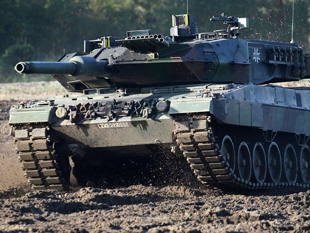 A Leopard 2 tank is pictured during a demonstration event held for the media by the German Bundeswehr in Munster near Hannover, Germany, Wednesday, Sept. 28, 2011. Chancellor Olaf Scholz is expected to announce Wednesday, Jan. 25, 2023 that his government will approve supplying German-made battle tanks to Ukraine. The …