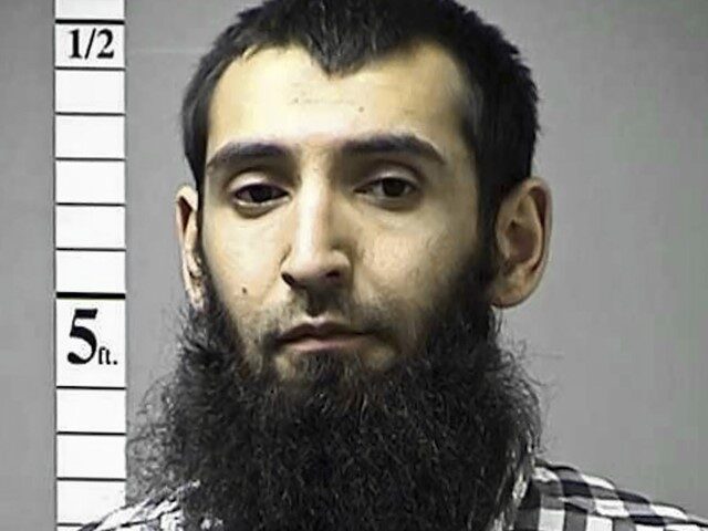 This undated file photo provided by the St. Charles County Department of Corrections in St. Charles, Mo., shows Sayfullo Saipov. Saipov, 34, is charged with killing eight people on a New York City bike path in a terror attack five years ago. A jury is expected to begin hearing closing …