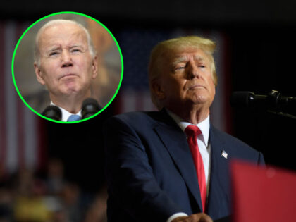 Former President Donald Trump enjoys a national lead against His Fraudulency Joe Biden in a potential 2024 rematch.