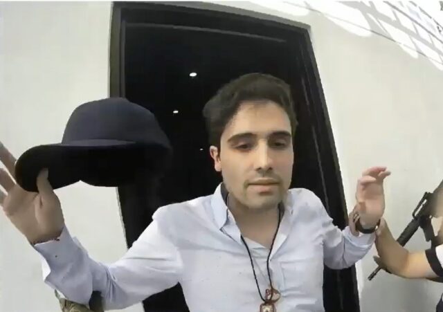 An image of Ovidio Guzman released by the Mexican government in October 2019 when he was b