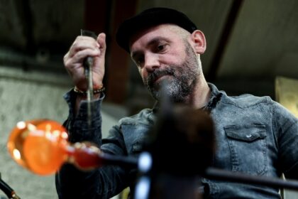 Belgian glassblower Christophe Genard saw his monthly gas bill soar to 6,000 euros ($6,500