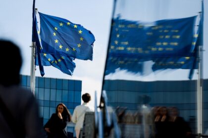 The eurozone economy recorded weak-but-positive growth of 0.1 percent in final three month