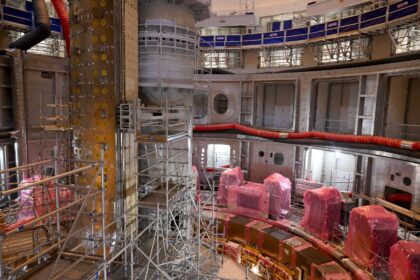 ITER, under construction at Saint-Paul-les-Durance in southern France, aims at emulating t