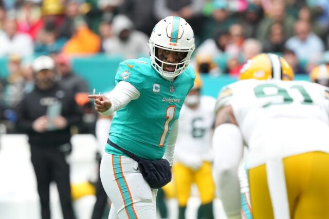 Miami Dolphins quarterback Tua Tagovailoa has been ruled out of Sunday's playoff game at t